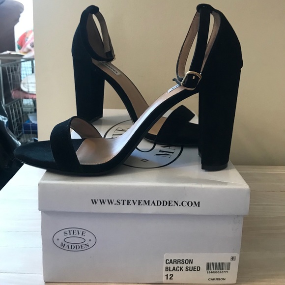 Steve Madden Carrson black sued heels 👠 - Picture 3 of 3